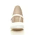 Front view of White PU Mid Heel Mary Jane Court Shoes Front view of White PU Mid Heel Mary Jane Court Shoes