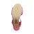 Bottom view of the sole of Fuchsia Pink Suede High Block Heel Sandals