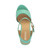 Top view of Mint Suede High Block Heel Sandals