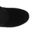 Top view of Black Suede Mid Heel Wedge Knitted Collar Slouch Ankle Boots