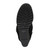 Bottom view of the sole of Black Suede Mid Heel Wedge Knitted Collar Slouch Ankle Boots