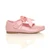 Right side view of Pink Patent Childrens Ribbon Bow Scalloped Bridesmaid Mary Jane Shoes Right side view of Pink Patent Childrens Ribbon Bow Scalloped Bridesmaid Mary Jane Shoes