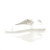 Left side view of White Flat Diamante T-Bar Buckle Jelly Beach Toe Post Sandals