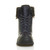 Front view of Navy PU Low Heel Winter Snow Ankle Calf Boots