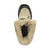 Top view of Beige PU Flat Winter Snow Calf Boots
