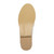 Bottom view of the sole of Nude Patent Flat Contrast Fringe Tassel Loafers