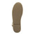 Bottom view of the sole of Gold PU Flat Studded Ankle Strap Espadrilles
