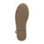 Bottom view of the sole of White PU Flat Studded Ankle Strap Espadrilles