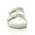 Front view of Silver PU Flatform Double Buckle Diamante Footbed Sandals Flip Flops Sliders Front view of Silver PU Flatform Double Buckle Diamante Footbed Sandals Flip Flops Sliders
