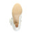 Bottom view of the sole of White Patent Mid Heel Mary Jane Diamante Bow Court Shoes