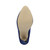 Bottom view of the sole of Cobalt Blue Suede High Heel Pointed Platform Court Shoes