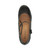 Top view of Black PU Mid Heel Mary Jane Heart Cut Out Court Shoes