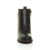 Front view of Black PU High Block Heel Metallic Contrast Ankle Boots Front view of Black PU High Block Heel Metallic Contrast Ankle Boots