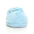Front view of Baby Blue Flat Fleece Fluffy Mules Slippers