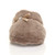Front view of Mocha Flat Fleece Fluffy Mules Slippers