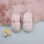 Peach Flat Fleece Fluffy Mules Slippers