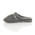 Left side view of Light Grey Flat Fleece Fluffy Mules Slippers