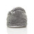 Front view of Light Grey Flat Fleece Fluffy Mules Slippers