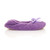 Right side view of Lilac Fleece Fluffy Footlets Slippers Socks