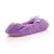 Back right side view of Lilac Fleece Fluffy Footlets Slippers Socks