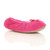 Front right side view of Fuchsia Pink Fleece Fluffy Footlets Slippers Socks