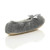 Back right side view of Grey Fleece Fluffy Footlets Slippers Socks