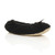 Front right side view of Black Fleece Fluffy Footlets Slippers Socks