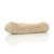Left side view of Beige Fleece Fluffy Footlets Slippers Socks