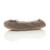 Left side view of Mocha Fleece Fluffy Footlets Slippers Socks