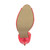 Bottom view of the sole of Neon Fuchsia Patent High Heel Ankle Strap Stiletto Peep Toe Shoes Sandals