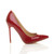 Right side view of Burgundy Patent High Heel Pointed Court Shoes Right side view of Burgundy Patent High Heel Pointed Court Shoes