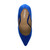 Top view of Cobalt Blue Suede High Heel Pointed Court Shoes