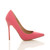 Right side view of Coral Suede High Heel Pointed Court Shoes Right side view of Coral Suede High Heel Pointed Court Shoes
