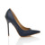 Right side view of Navy PU High Heel Pointed Court Shoes Right side view of Navy PU High Heel Pointed Court Shoes