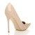 Back right side view of Nude Patent High Heel Pointed Court Shoes Back right side view of Nude Patent High Heel Pointed Court Shoes