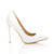 Right side view of White Patent High Heel Pointed Court Shoes Right side view of White Patent High Heel Pointed Court Shoes