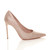 Right side view of Rose Gold Glitter High Heel Pointed Court Shoes Right side view of Rose Gold Glitter High Heel Pointed Court Shoes