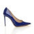 Right side view of Dark Blue Patent High Heel Pointed Court Shoes Right side view of Dark Blue Patent High Heel Pointed Court Shoes