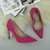Fuchsia Pink Suede High Heel Pointed Court Shoes Fuchsia Pink Suede High Heel Pointed Court Shoes