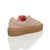 Back right side view of Baby Pink Suede Platform Flatform Creepers Trainers