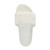 Top view of White Fur Flat Faux Fur Sandals Sliders
