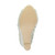 Bottom view of the sole of Ivory Satin High Heel Wedge Diamante Gem Peep Toe Shoes