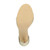 Bottom view of the sole of Gold PU High Heel Ankle Strap Barely There Sandals