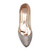 Top view of Rose Gold Patent Flat Diamante Mesh Pointed Toe Ballerina Dolly Shoes Top view of Rose Gold Patent Flat Diamante Mesh Pointed Toe Ballerina Dolly Shoes