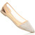 Bottom view of the sole of Rose Gold Patent Flat Diamante Mesh Pointed Toe Ballerina Dolly Shoes Bottom view of the sole of Rose Gold Patent Flat Diamante Mesh Pointed Toe Ballerina Dolly Shoes