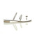 Right side view of Silver PU Flat Toe Ring Diamante Flip Flop Sandals