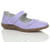 Front right side view of Lilac Flat Comfort Mary Jane Shoes