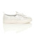 Right side view of White Glitter Rabbit Bunny Ears Bow Plimsolls Trainers Right side view of White Glitter Rabbit Bunny Ears Bow Plimsolls Trainers