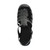 Top view of Black Mid Heel Gladiator Jelly Sandals