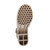Bottom view of the sole of Nude Mid Heel Gladiator Jelly Sandals